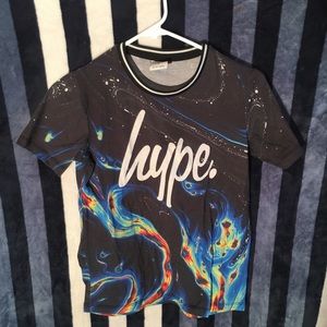 Hype Space Themed T Shirt Fir Women/Youth - Size Approximately Medium
